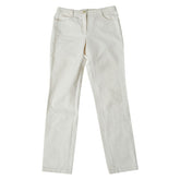 シャネル 5ポケット ジーンズ デニムパンツ サイズ:34 P22104V13234 ホワイト コットン レディース CHANEL 【中古】